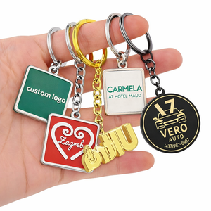 Personalized Metal Keychain Keyring Custom Design logo Souvenir Die Cast 2D 3D Gold Silver Soft Enamel Metal Keychain Maker