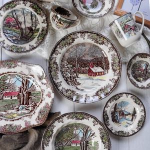 Services de table minimalistes en céramique, cadeaux, service de table Mercer 67 pour 6 personnes, kit de tasses, style classique, porcelaine fine, 41 Hallock China - Product Image 4