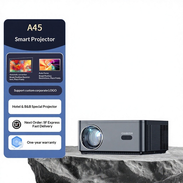 Creation A45-C 1080P Android Smart 5G Wireless Home Theater Projector with WIFI Screen Projection Portable Design