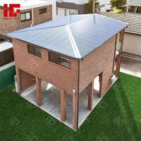 Villa de estructura de acero ligero de 2 pisos con diseño profesional Edificios de marco de metal de acero ligero Premium portátil