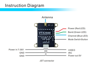 Dakefpv VTX 4.9g-5.8g 1.6W 2.5W 3W 5W 10W 64ch <span class=keywords><strong>FPV</strong></span> video máy phát cho tầm xa <span class=keywords><strong>FPV</strong></span> đua Drone khung RC phần - Product Image 5