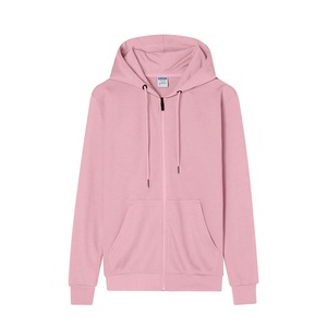 Sudadera con Capucha Personalizada de Poliéster 320G, con Cierre Completo, OEM ODM, Unisex, Color Sólido, Sudadera con Capucha para Trabajo, con Logotipo - Product Image 2