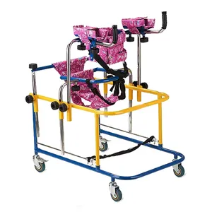 Caminhantes ajustáveis para crianças com deficiência, andadores para reabilitação de paralisia cerebral pediátrica anti-capotamento, altura de 30 cm