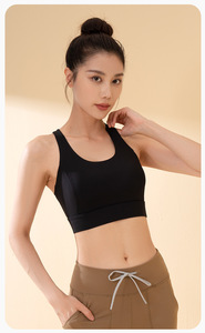 Áo ngực thể thao của phụ nữ cố định cup cường độ cao hấp thụ sốc thu thập đẹp trở lại điều chỉnh chạy thể dục Áo ngực Yoga vest - Product Image 4