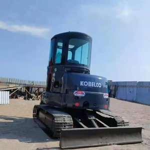 Mini-excavatrice hydraulique d'occasion Kobelco SK55 à vendre, excavatrice sur chenilles originale de 5 tonnes, haute qualité SK55 SK50, prix usine - Product Image 4