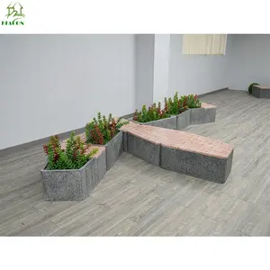 Nordic Design Hotel Outdoor Garden Restaurant Outside Decorative Vary Size Fiberglass Planter