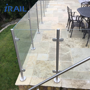 Rampe en verre trempé, balustrade et main courante en acier inoxydable 304, système de rampe de balcon/escalier moderne et durable, installation facile - Product Image 4
