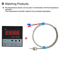 Thermocouple Type K à Pince Ressort Capteur de Température de Surface Industriel Capteur de Température