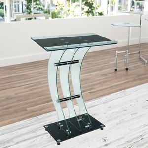 แท่นบรรยาย เก้าอี้บรรยาย โต๊ะบรรยาย ยี่ห้อ Ekintop ผลิตจากกระจกและโลหะ ทนทาน เหมาะสำหรับโรงเรียนและห้องประชุม - Product Image 6