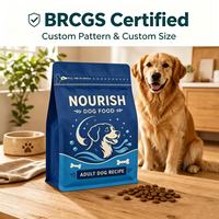 Sacs d'emballage pour aliments pour animaux de compagnie à faible MOQ, avec impression personnalisée et forme unique, pour chiens, sacs de rangement robustes