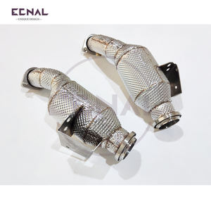 Ecnal s'applique aux modèles Benz <span class=keywords><strong>AMG</strong></span> W205 <span class=keywords><strong>C43</strong></span> 3.0T 2017-2023, downpipe en acier inoxydable avec catalyseur - Product Image 5