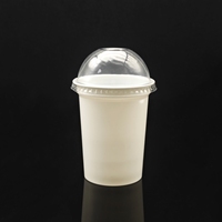 Gobelets en plastique PP jetables personnalisés de 240 ml, qualité alimentaire, blancs, pour yaourt, petit pot de yaourt en plastique