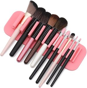 Yds Treo Tường Trang Điểm Bàn Chải Tổ Chức Silicone Mỹ Phẩm Lưu Trữ Giá Khô Treo Bàn Chải Chủ - Product Image 3