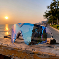 Lunettes de soleil sportives OEM, fabricant sur mesure, UV400, TR90, semi-cerclées, pour la course à pied et le cyclisme, polarisées, miroir, photochromiques
