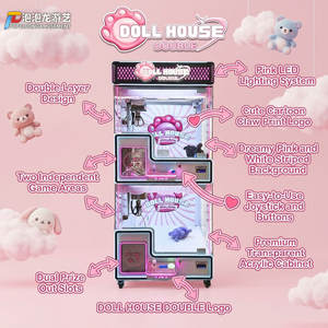 Máquina de garras recreativa operada con monedas, atrapa premios con joystick e iluminación LED - Product Image 2