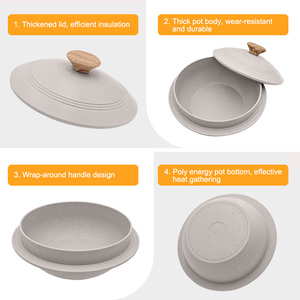 เกาหลี Nonstick หม้อซุปหม้อเครื่องครัวชามจาน Bibimbap หม้อหม้อพร้อมฝาปิด - Product Image 5