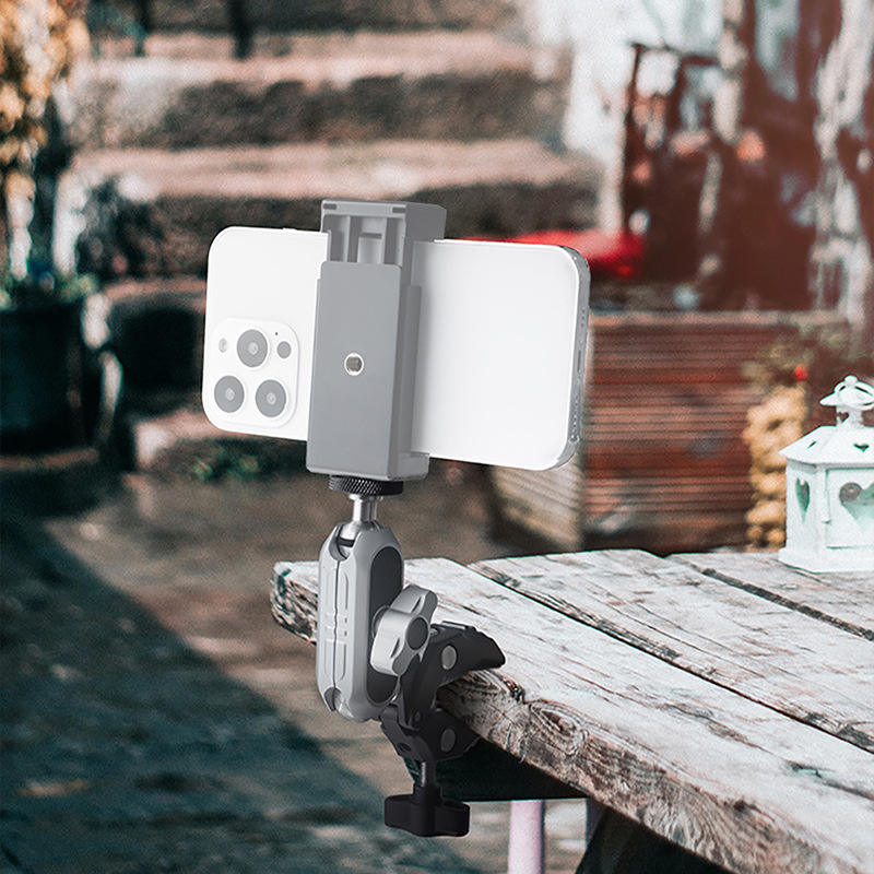 HONGDAK Bicycle Super Clamp Grip Clip Camera Mount Motorcycle Handlebar Mount for GoPros and Action Cameras