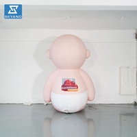 Modèle de poupée gonflable géante personnalisée pour la promotion de la marque ou la décoration publicitaire de fêtes pour mères et bébés