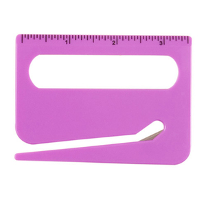 Ouvre-lettre 3-en-1 avec loupe, ouvre-lettre en plastique avec règle graduée - Product Image 2