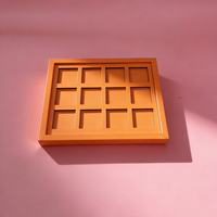 Boîtes à chocolat en carton alimentaire avec logo personnalisé en relief, emballages de luxe pour desserts, biscuits, cadeaux, papier recyclé avec fenêtre pour sushis