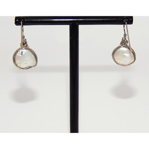 Orecchini pendenti in argento Sterling 925 e perla barocca - Product Image 3
