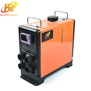 OkyRie AX57V Riscaldatore Diesel Verticale Sottile da 5KW, 12/24V DC 220V <span class=keywords><strong>AC</strong></span>, <span class=keywords><strong>4</strong></span> Uscite, Flusso d'Aria Bilanciato - Product Image 1