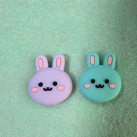 Capuchons de joystick en silicone motif lapin mignon pour manettes PS5, PS4, Switch 2, Xbox One – Lot de 2