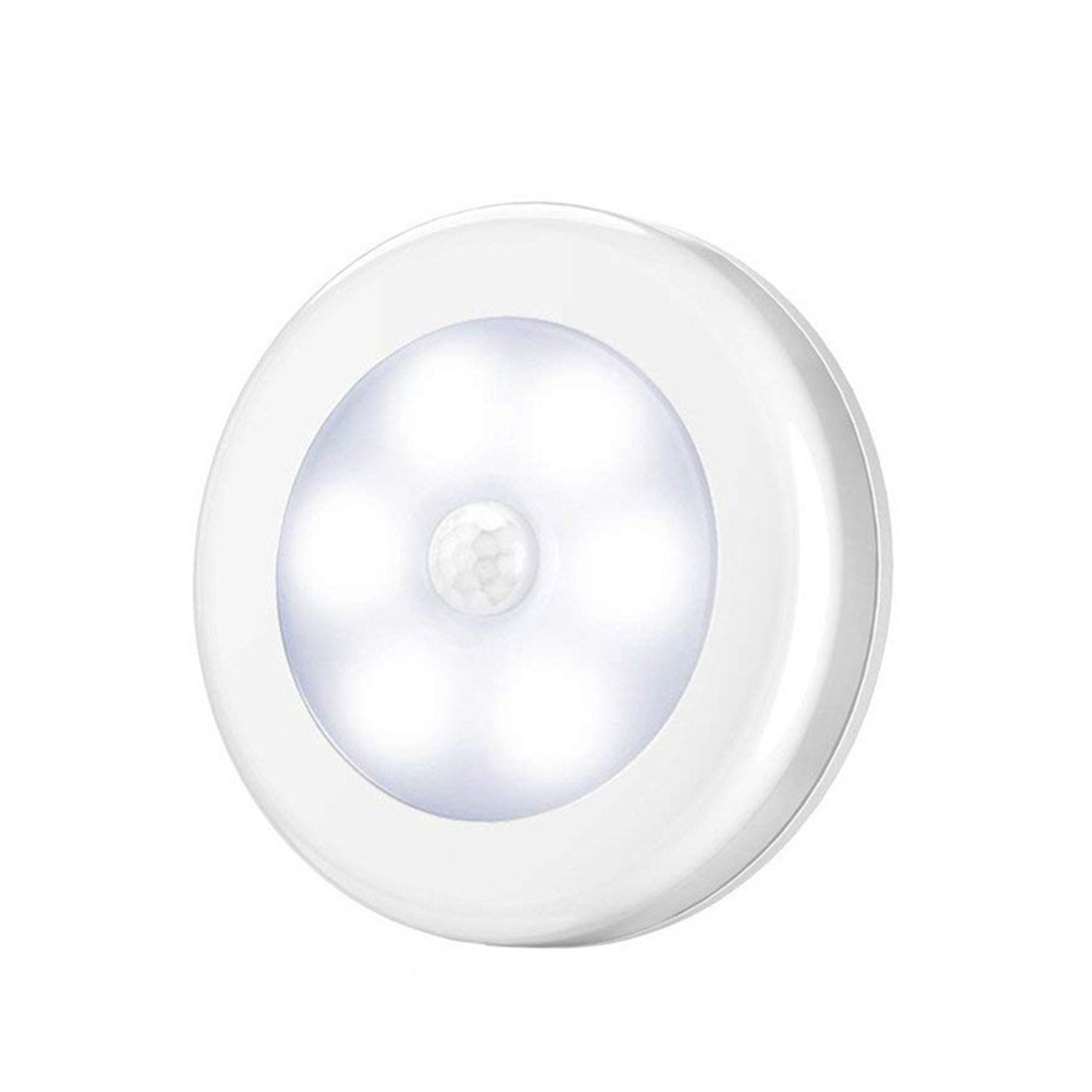 Circular silver-white light