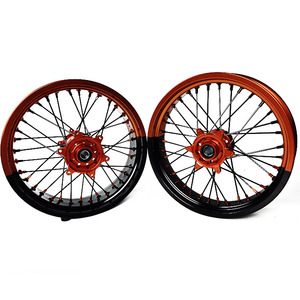 Tianjin Feiling motocicleta 17 pulgadas bicolor Supermoto ruedas para CRF 250 450 - Product Image 3