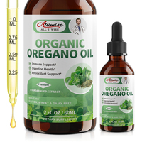 Huile d'origan liquide en gouttes, huile de nigelle, vitamine E, complément alimentaire naturel à base de plantes, soutient la santé digestive, antioxydant, pour adultes, végétalien