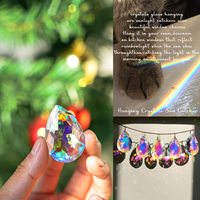 Coloré ab Lustre Cristal Prismes Suspendus Pendentifs 50mm Lustre Cristal Prismes Pendentifs