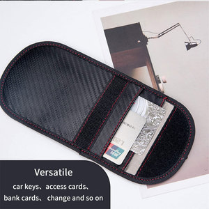 Bolsa Faraday de Fibra de Carbono para Llaves, Protector de Jaula Faraday, <span class=keywords><strong>Bloqueador</strong></span> de Señal RFID para Automóvil, Funda Anti-Robo, Anti-Hacking - Product Image 4