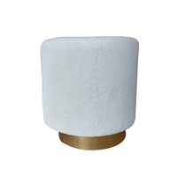 Fauteuil pivotant de luxe en velours bouclé, style moderne, pour salon, fabrication OEM