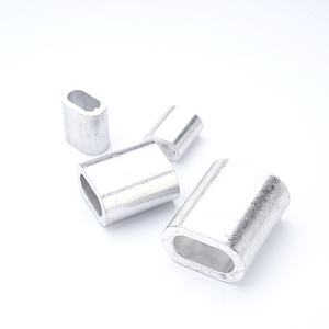 Bns 18mm En 13411-3 din3093 hình bầu dục dừng tay áo ferrules dừng nút nhôm Uốn Tóc bồng Vòng tay áo cho cố định 19.6mm dây dây - Product Image 2