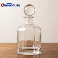 Diffuseurs de parfum transparents populaires sur le marché du Moyen-Orient, bouteilles en verre de forme octogonale