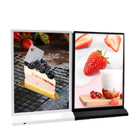Boîte à lumière rectangulaire rechargeable, écologique, anti-poussière, pour menu, formats A5/A4/A3, double face, LED, cadre fin en ABS, pour la publicité