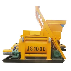 Precio de fábrica JS1000 hormigonera maquinaria de hormigón mezclador de hormigón de doble eje horizontal de tipo forzado a la venta