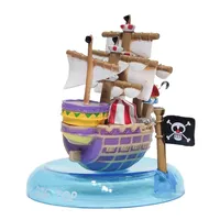 6 pièces/ensemble Figurines de collection de bateau pirate One Piece Luffy Anime Jouet modèle Ornement