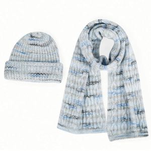 Conjunto de Gorro y Bufanda de Punto Cálido para Invierno, Personalizado con Logotipo, para Mujer, Venta al Por Mayor - Product Image 2