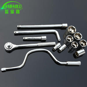 Juego de llaves de vaso de 32 piezas con punta de 1/2 pulgada de acero al cromo vanadio para reparación de maquinaria - Product Image 2