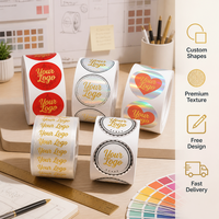 Étiquettes en vinyle personnalisées de qualité supérieure, imperméables, à forte adhérence, en rouleau, avec pelliculage mat pour flacons et pots de cosmétiques, logo personnalisé