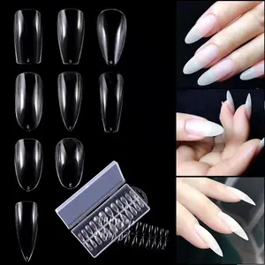 Novo estilo de extensor de unhas lucency para salão de beleza, material ABS avançado, unha falsa