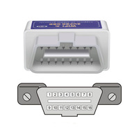 Top Selling16 pin Wifi OBD2 escáner de diagnóstico de coche ELM327 OBD 2 adaptador lector de código OBDII trabajo para dispositivos iOS y Android
