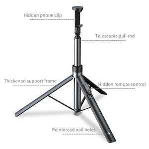 Trépied à selfie automatique TRIOPO 1,79 m avec télécommande, portable, anti-vibrations, pour voyages, vlogs et diffusions en direct - Product Image 2