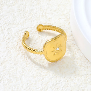 แหวนเปิดรูปเปลือกหอยปลาดาวธีมมหาสมุทรสำหรับผู้หญิง ทำจากสแตนเลส เครื่องประดับแฟชั่นสำหรับงานปาร์ตี้ - Product Image 3