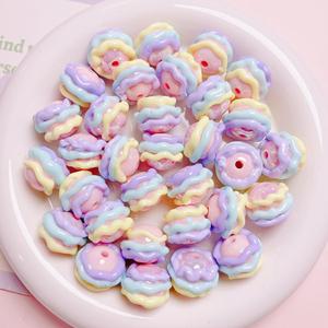 16mm UV Plated Mixed Color <b>Shell</b> Round Acrylic <b>Beads</b> DIY Handmade Mobile Phone Chain Accessories Modern - Product Image 1