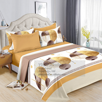 Parure de lit 6 pièces en satin de luxe King Size 2026, teint en fil, 200 fils, toutes saisons, avec housse de couette, logo personnalisé, style moderne, choix populaire