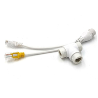 Divisor de Cable de Red Uno a Dos, Monitoreo de Banda Ancha POE para Acceso Simultáneo a Internet, Conector de Cableado de Red 2 en 1
