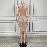 Novance Y4271 Produits Phares Vente Chaude Robe de Soirée 2025 Robe de Mariée de Luxe Sans Manches Sexy avec Strass