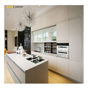 Australian Standard kitchen Cabinet Modern Cucina Cuisine Complete RTA White Shaker Melamine Kitchen Cabinet With Two Doors